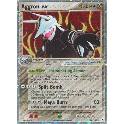 Aggron ex 89/100 - Crystal Guardians Holofoil