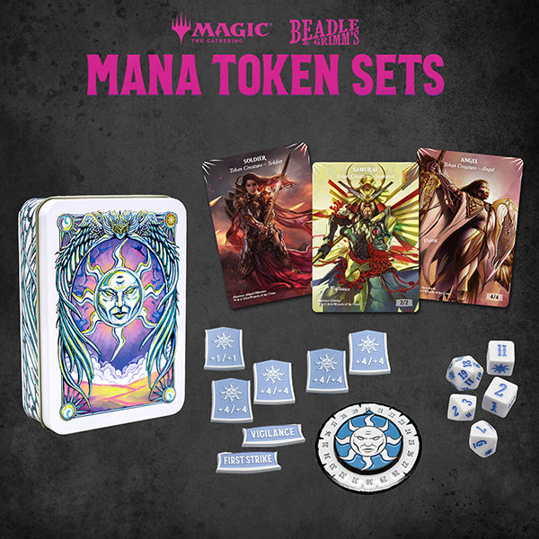 Magic: Token Set: White Mana Metal Token Set