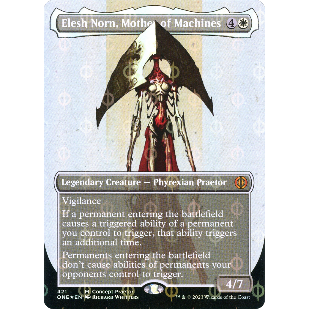 Elesh Norn, Mother of Machines (ONE-421) - Phyrexia: All Will Be One (Borderless) Foil