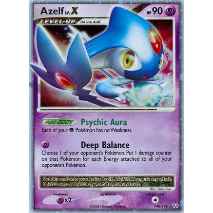 Azelf LV.X 140/146 - Legends Awakened Holofoil