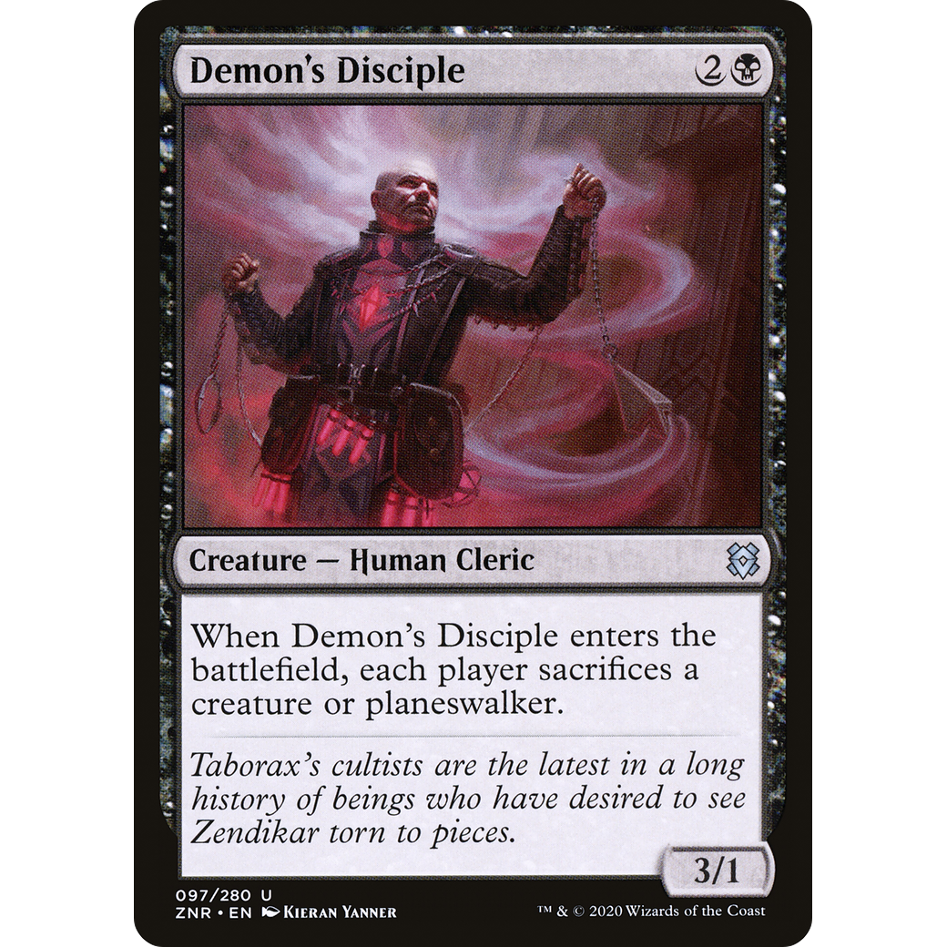 Demon's Disciple (ZNR-097) - Zendikar Rising Foil