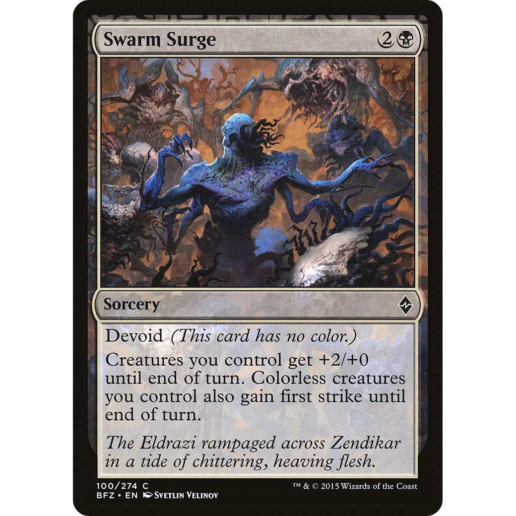 Swarm Surge (BFZ-100) - Battle for Zendikar: (devoid) Foil