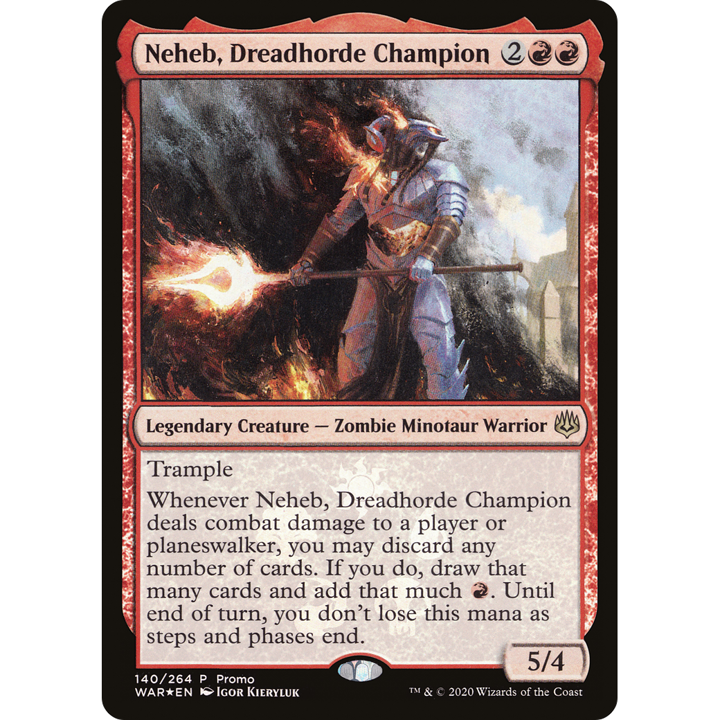 Neheb, Dreadhorde Champion (MEDIA-140) - War of the Spark Promos Foil