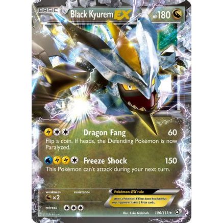 Black Kyurem EX 100/113 - Legendary Treasures Holofoil