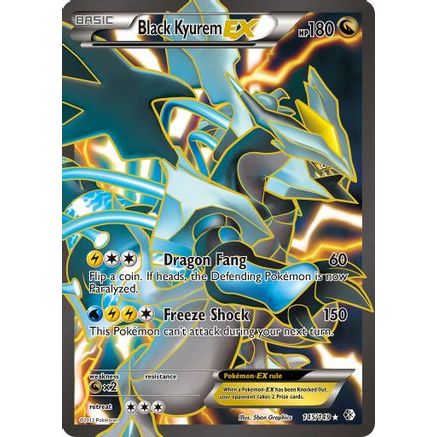 Black Kyurem EX (145 Full Art) 145/149 - Boundaries Crossed Holofoil