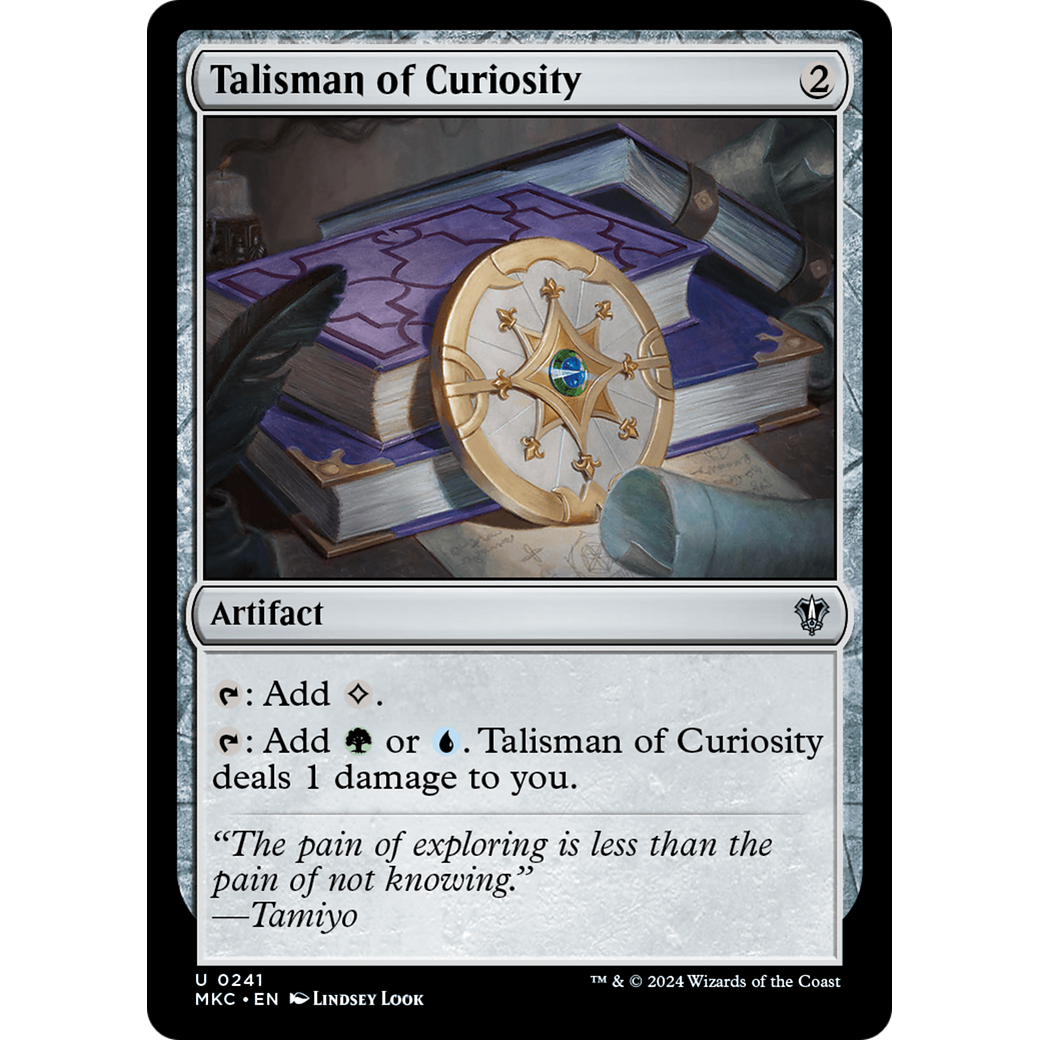 Talisman of Curiosity (MKC-241) - Murders at Karlov Manor Commander