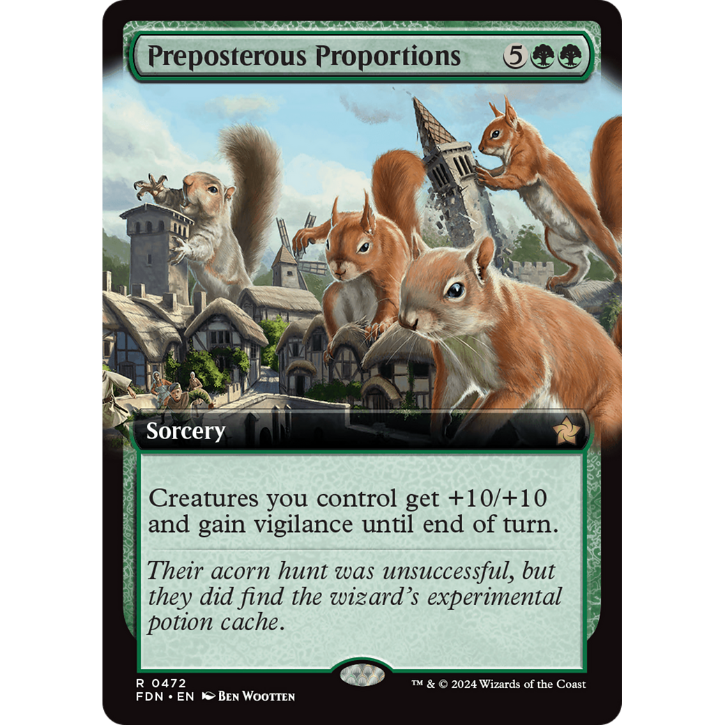 Preposterous Proportions (FDN-472) - Foundations: (Extended Art) Foil