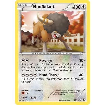 Bouffalant (91) 91/114 - Black and White