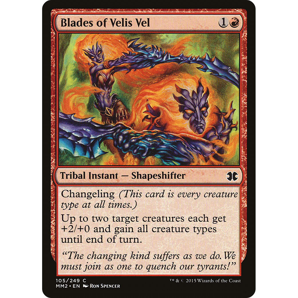 Blades of Velis Vel (MM2-105) - Modern Masters 2015 Foil