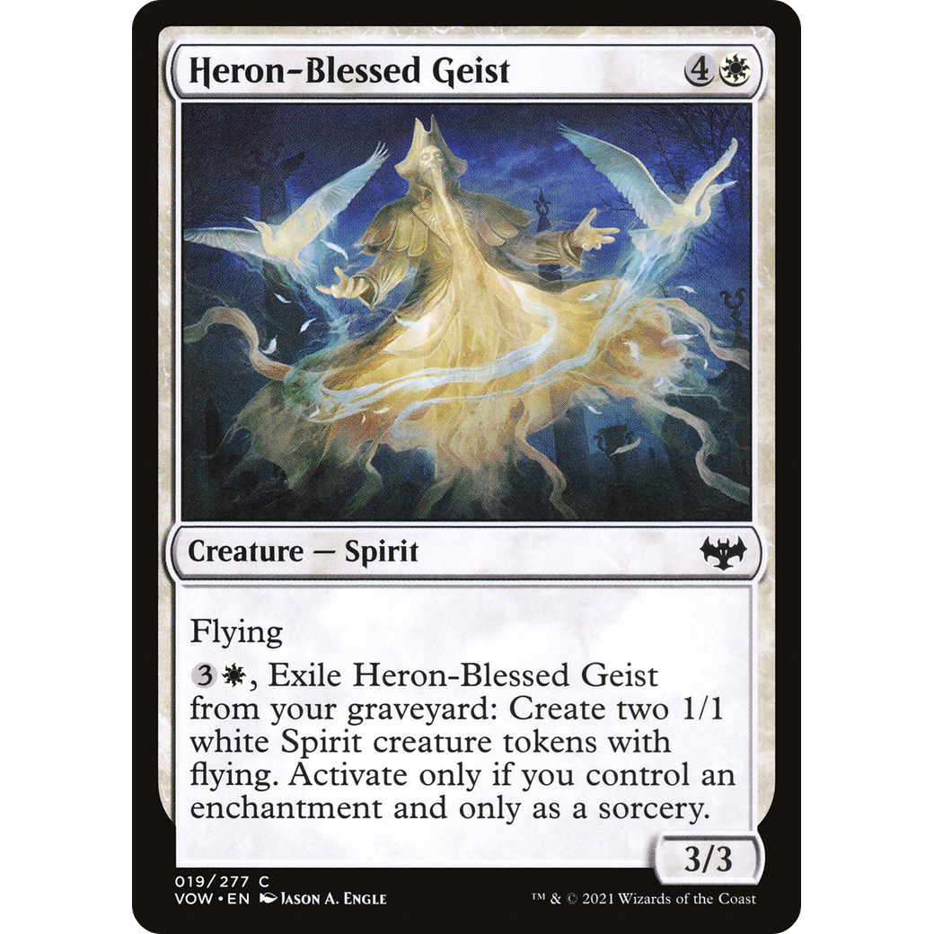 Heron-Blessed Geist (VOW-019) - Innistrad: Crimson Vow Foil