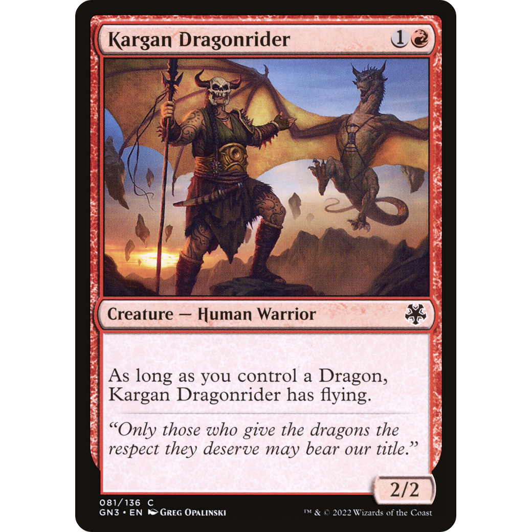 Kargan Dragonrider (GN3-081) - Game Night: Free-for-All