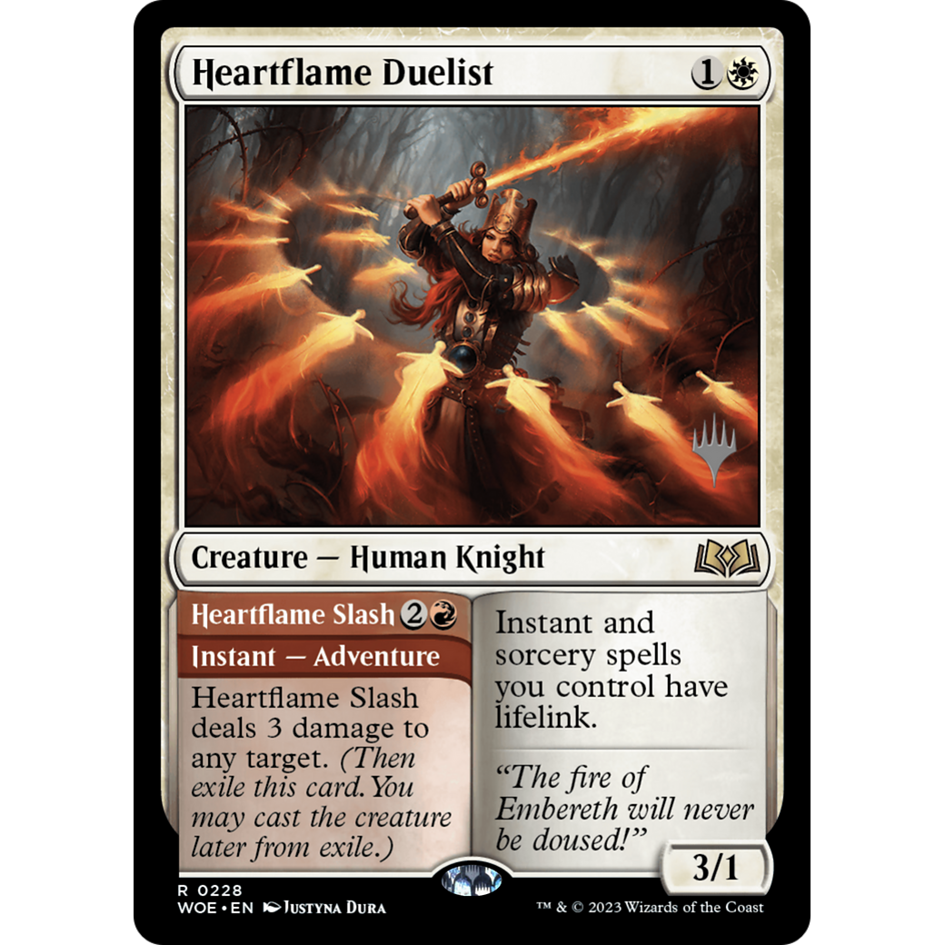 Heartflame Duelist // Heartflame Slash (PPWOE-228P) - Wilds of Eldraine Promos Foil