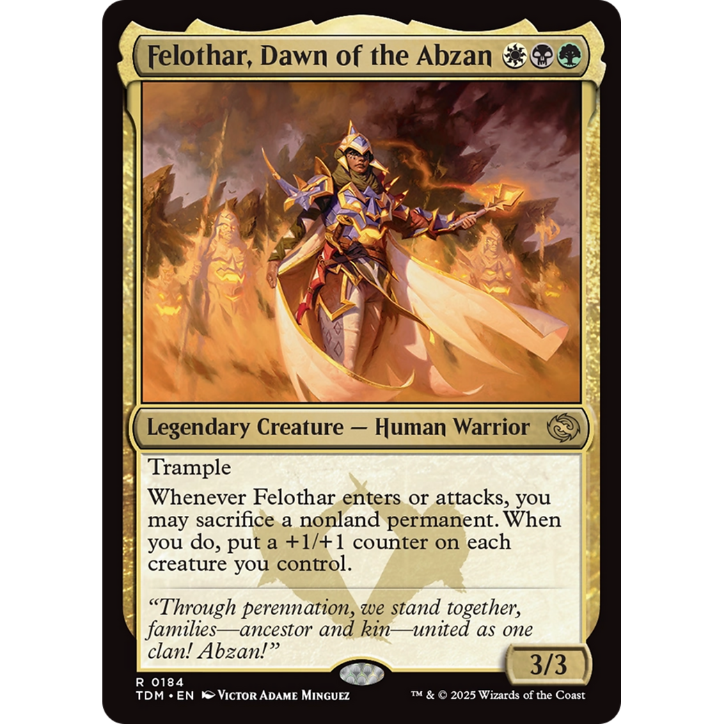 Felothar, Dawn of the Abzan (TDM-184) - Tarkir: Dragonstorm Foil
