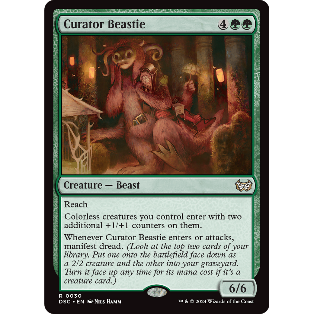 Curator Beastie (DSC-030) - Duskmourn: House of Horror Commander