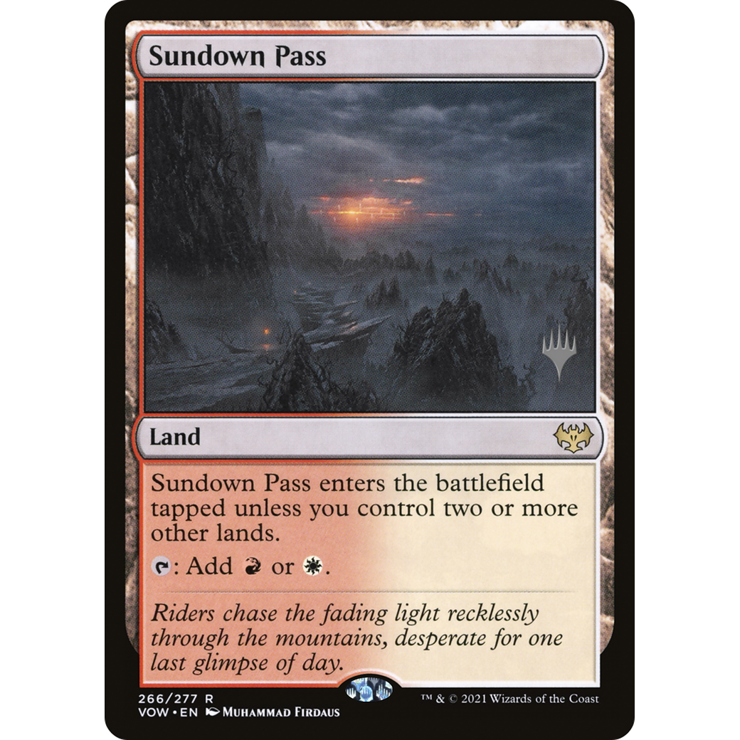 Sundown Pass (PPDMU-266) - Innistrad: Crimson Vow Promos Foil