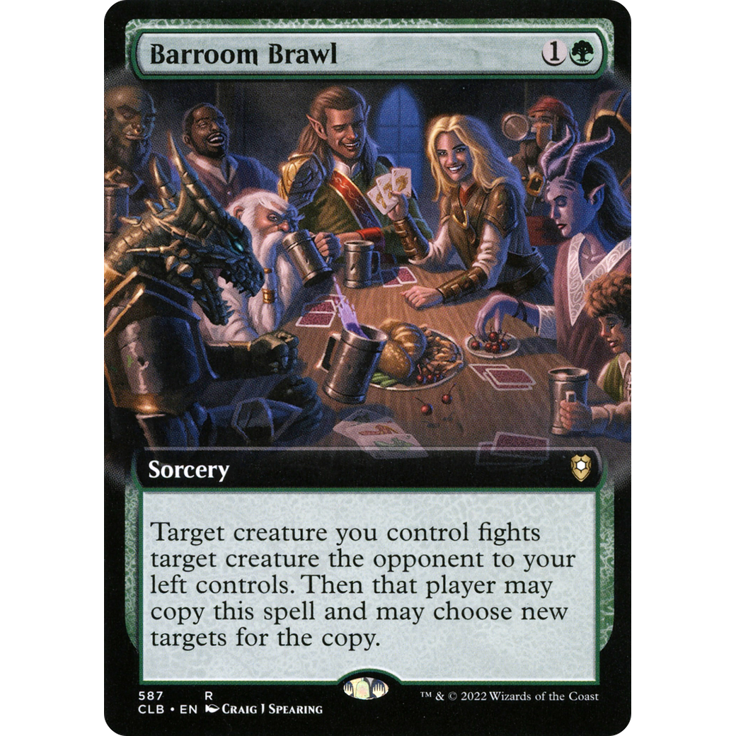 Barroom Brawl (CLB-587) - Commander Legends: Battle for Baldur's Gate: (Extended Art) Foil