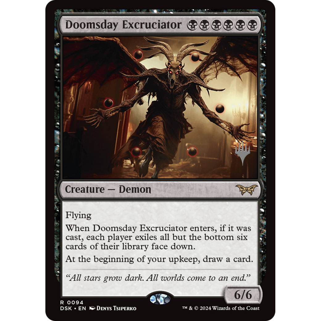 Doomsday Excruciator (PPDSK-94P) - Duskmourn: House of Horror Promos
