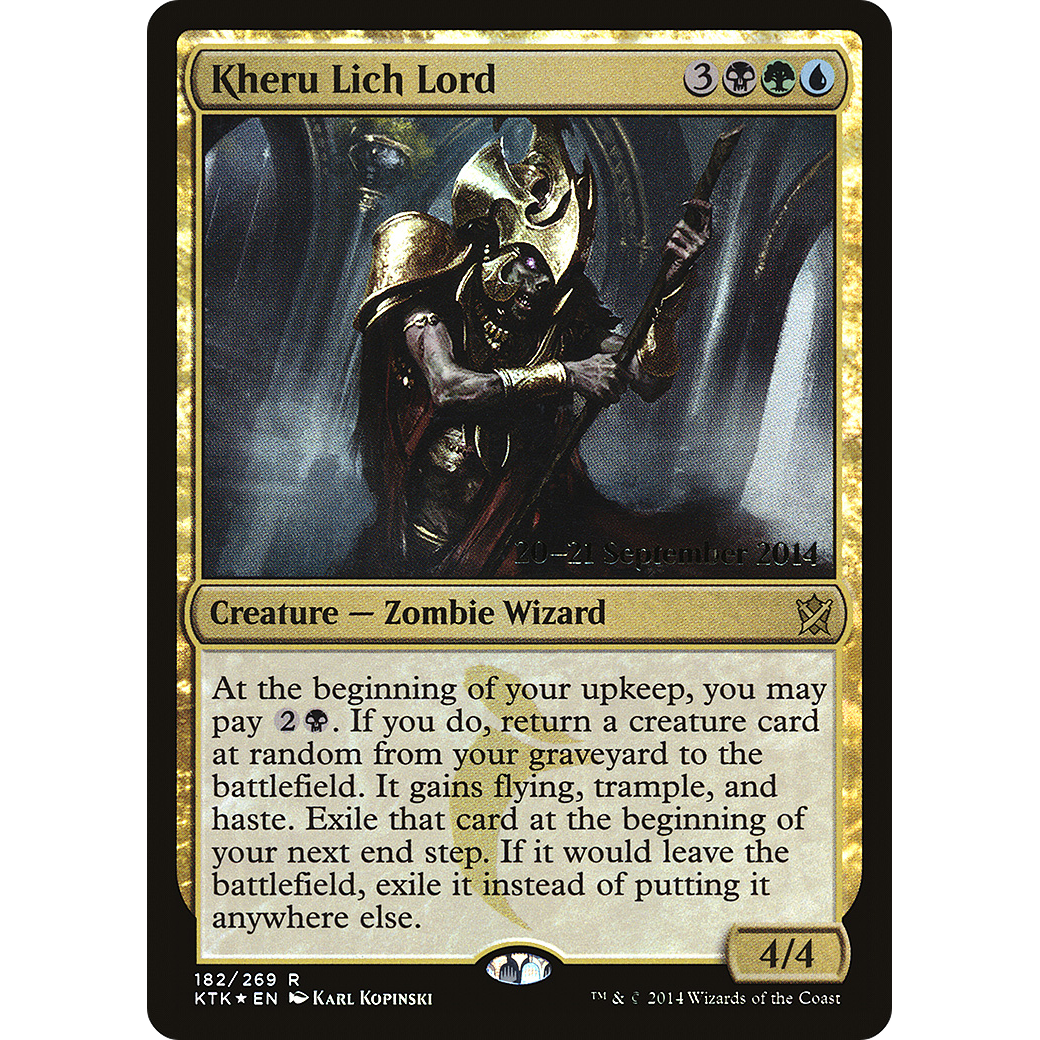 Kheru Lich Lord (PRE-182S) - Khans of Tarkir Promos Foil