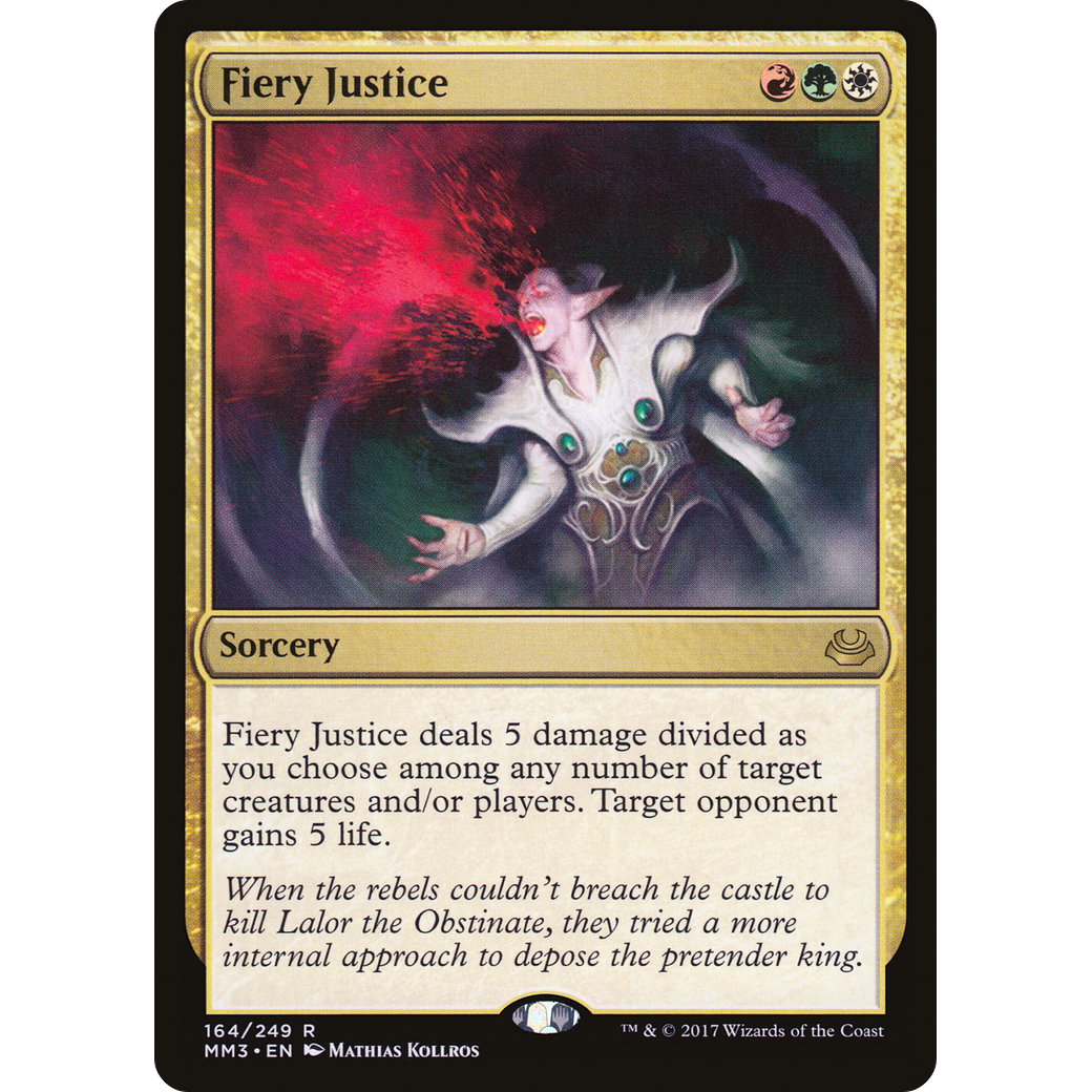 Fiery Justice (MM3-164) - Modern Masters 2017 Foil