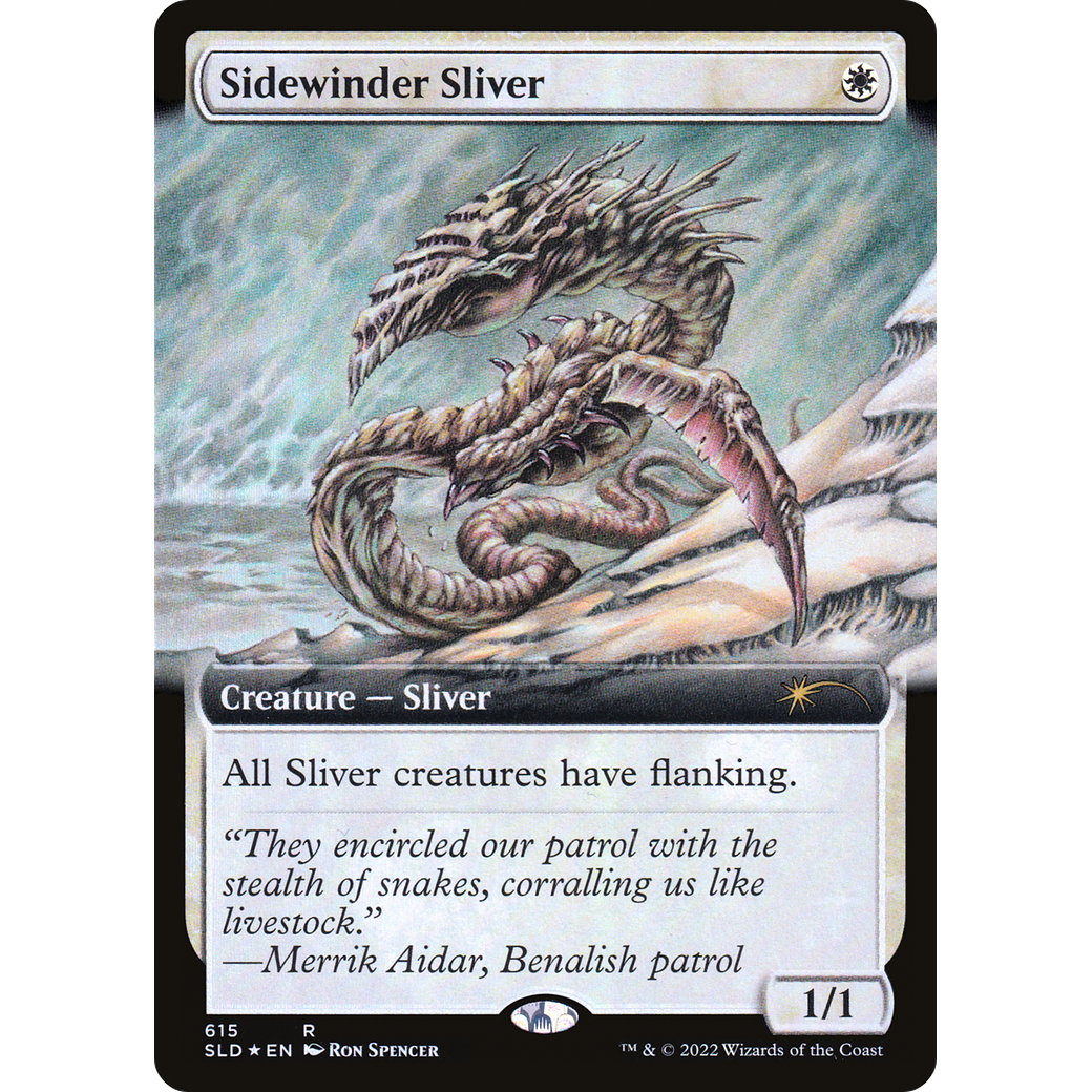 Sidewinder Sliver (Extended Art) (SLD-615) - Secret Lair Drop: (Extended Art) Foil