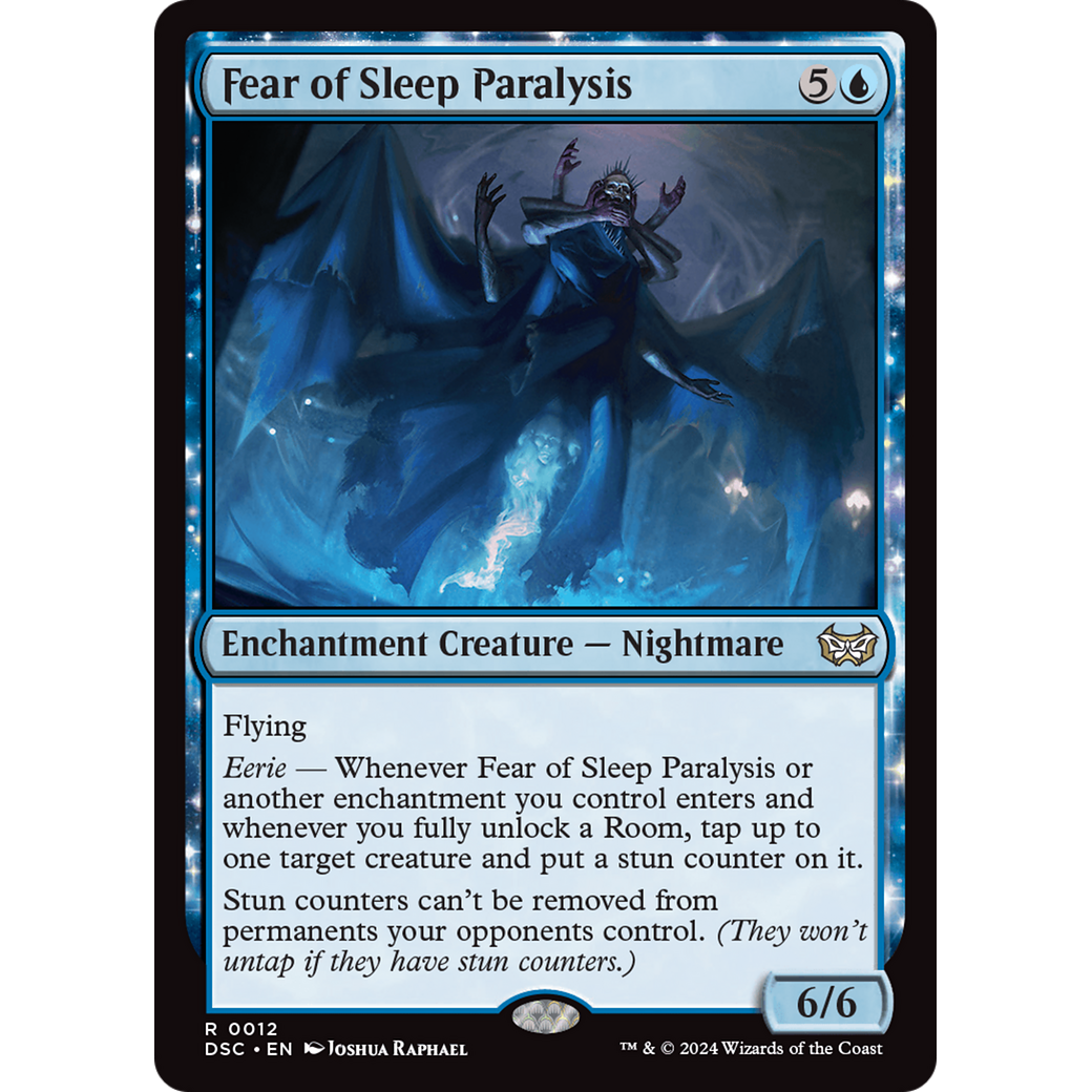 Fear of Sleep Paralysis (DSC-012) - Duskmourn: House of Horror Commander: (nyxtouched)