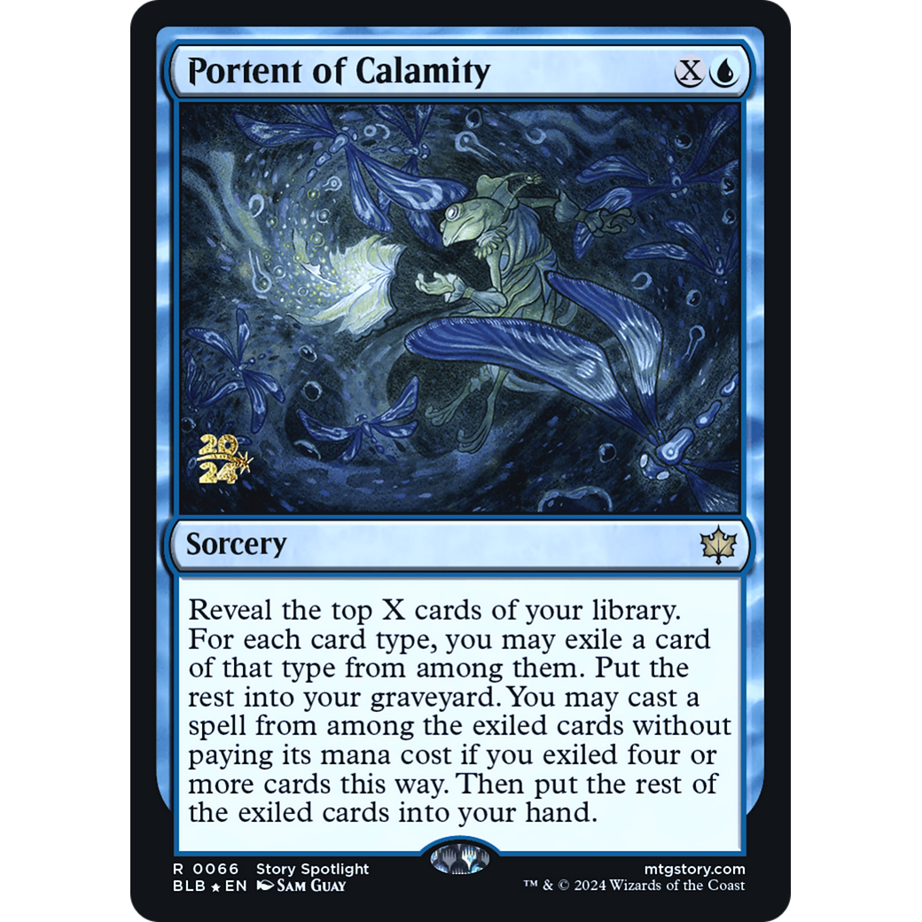 Portent of Calamity (PRE-66S) - Bloomburrow Promos Foil