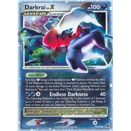 Darkrai LV.X 104/106 - Great Encounters Holofoil