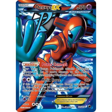 Deoxys EX (Team Plasma) (Full Art) 111/116 - Plasma Freeze Holofoil