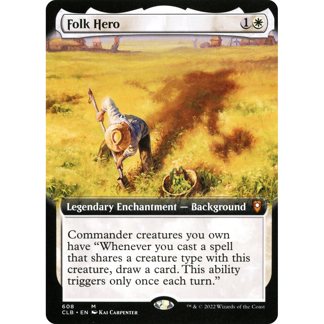 Folk Hero (CLB-608) - Commander Legends: Battle for Baldur's Gate: (Extended Art)