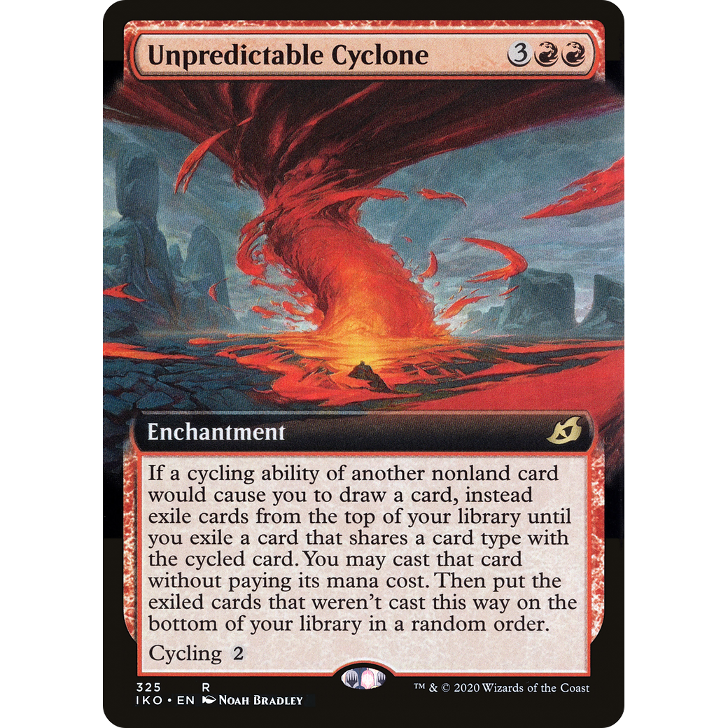 Unpredictable Cyclone (Extended Art) (IKO-325) - Ikoria: Lair of Behemoths: (Extended Art) Foil