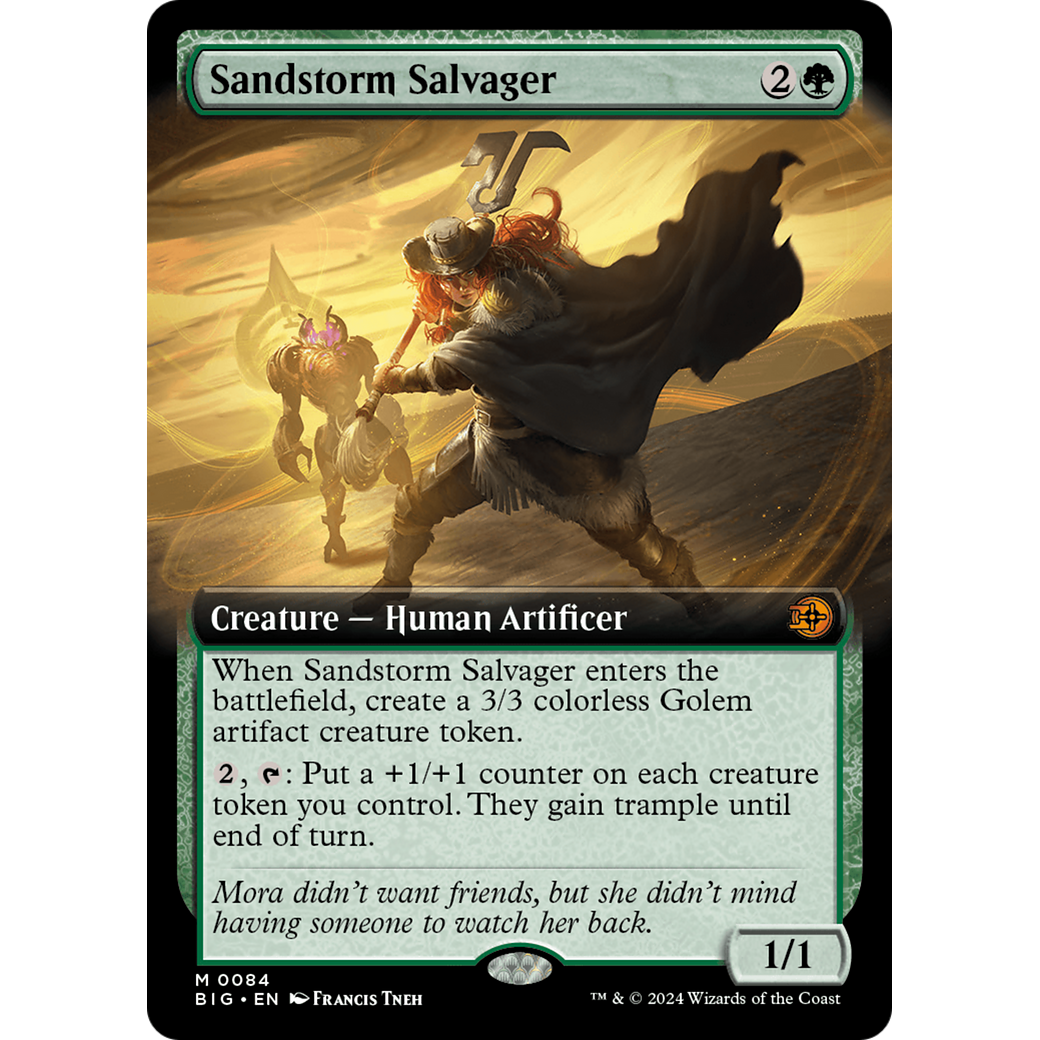 Sandstorm Salvager (Extended Art) (BIG-084) - The Big Score: (Extended Art) Foil