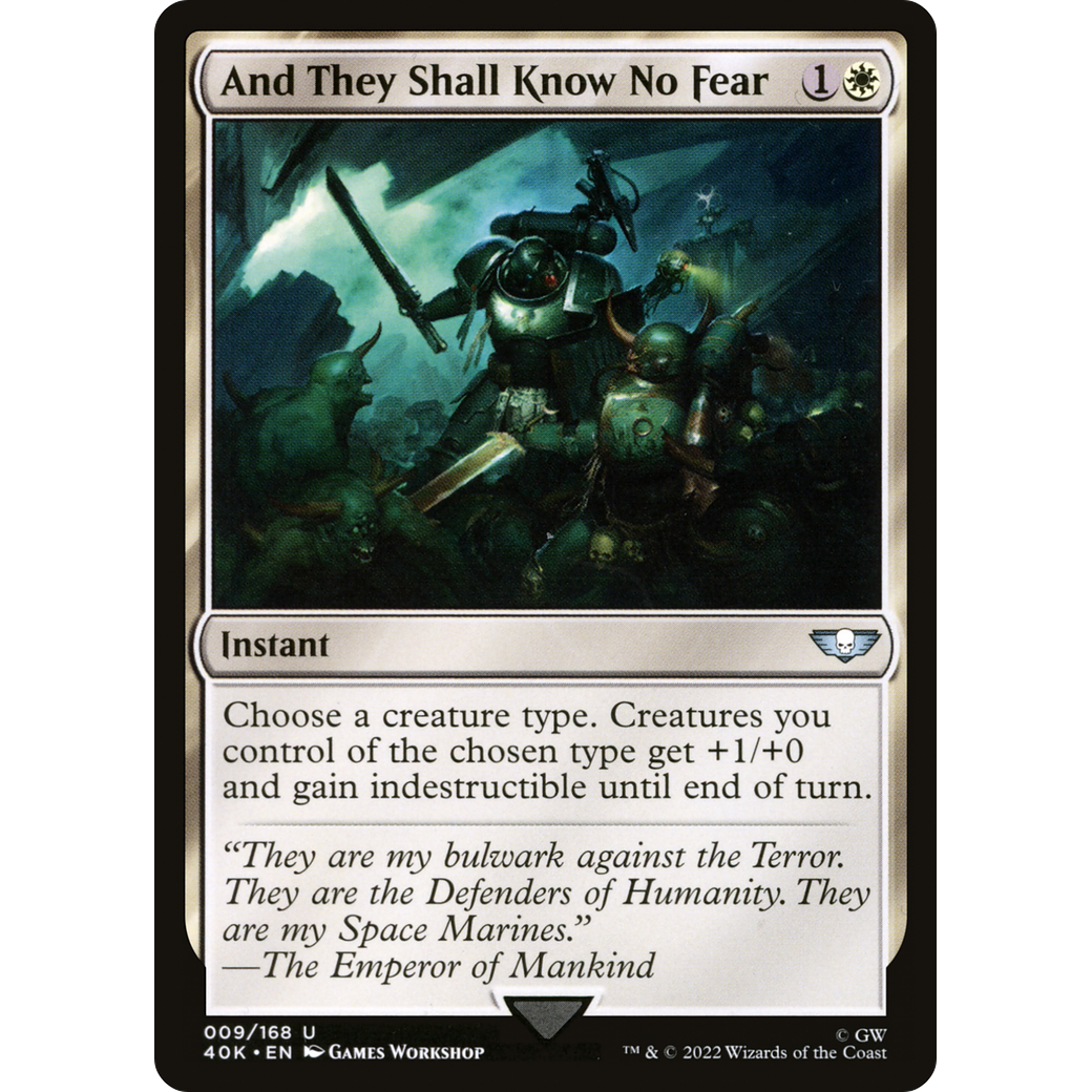And They Shall Know No Fear (40K-009) - Warhammer 40,000 Commander