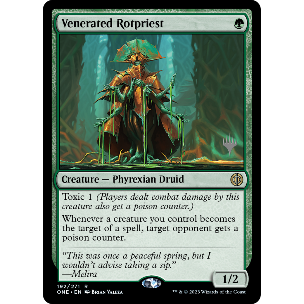 Venerated Rotpriest (PPONE-192P) - Phyrexia: All Will Be One Promos