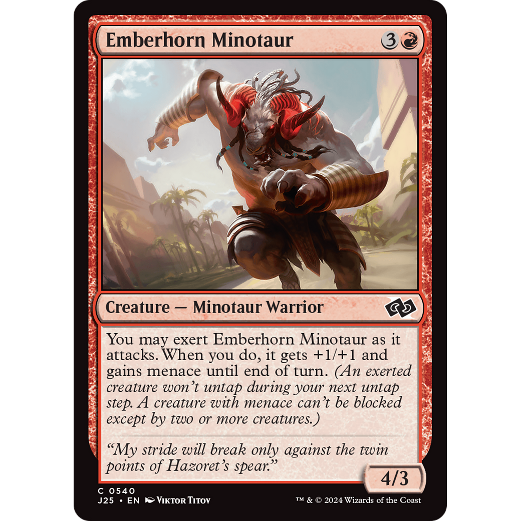 Emberhorn Minotaur (J25-540) - Foundations Jumpstart