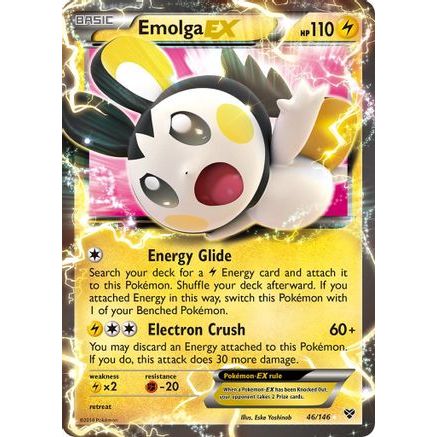 Emolga EX 46/146 - XY Base Set Holofoil