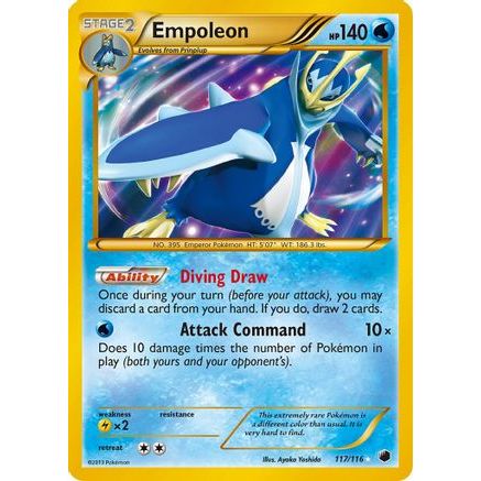 Empoleon (117 Secret Rare) 117/116 - Plasma Freeze Holofoil