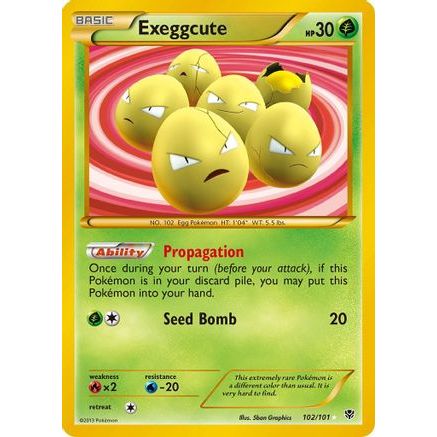 Exeggcute (102 Secret Rare) 102/101 - Plasma Blast Holofoil