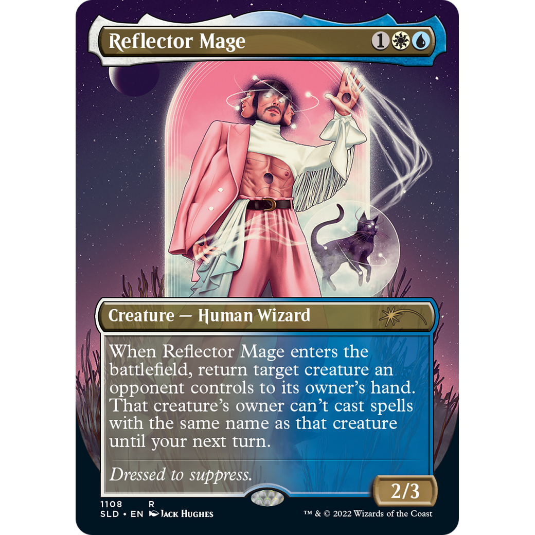Reflector Mage (Borderless) (SLD-1108) - Secret Lair Drop (Borderless)