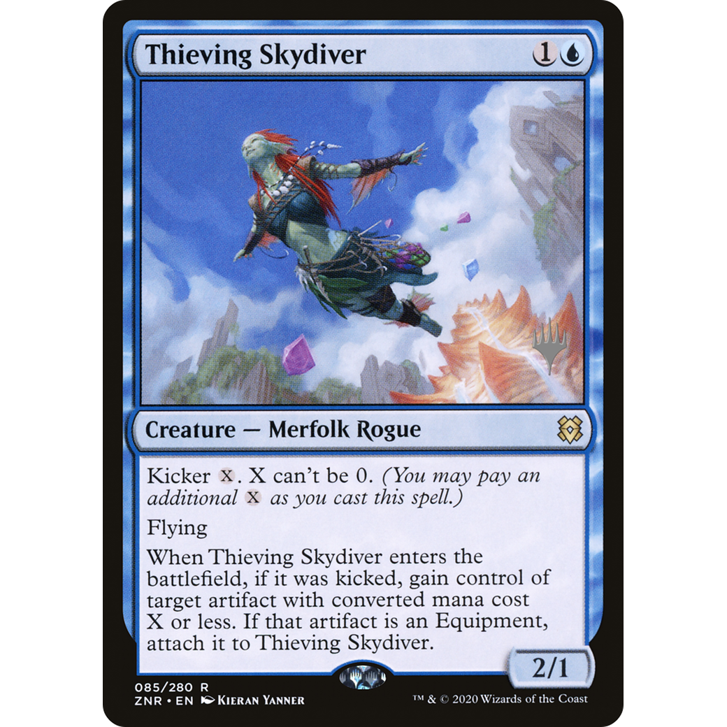 Thieving Skydiver (PPZNR-085) - Zendikar Rising Promos