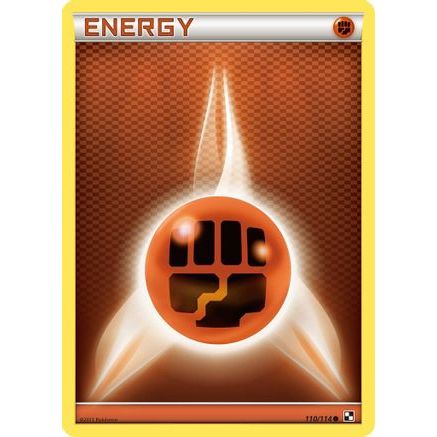 Fighting Energy 110/114 - Black and White Reverse Holofoil