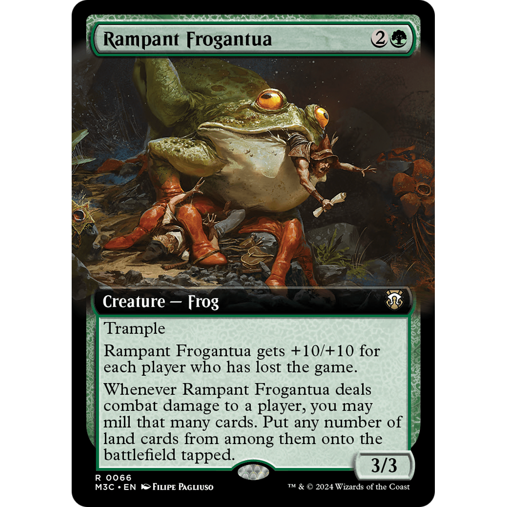 Rampant Frogantua (M3C-066) - Modern Horizons 3 Commander: (Extended Art)