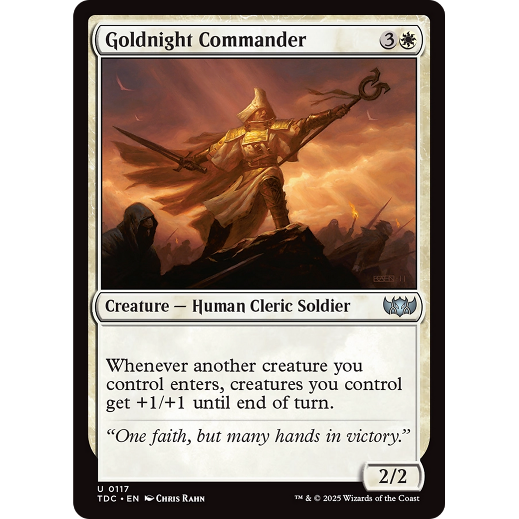 Goldnight Commander (TDC-117) - Commander: Tarkir: Dragonstorm