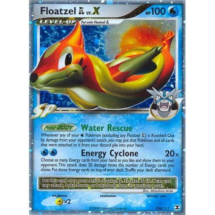 Floatzel GL Lv.X 104/111 - Rising Rivals Holofoil