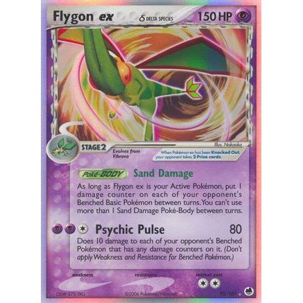 Flygon ex (Delta Species) 92/101 - Dragon Frontiers Holofoil