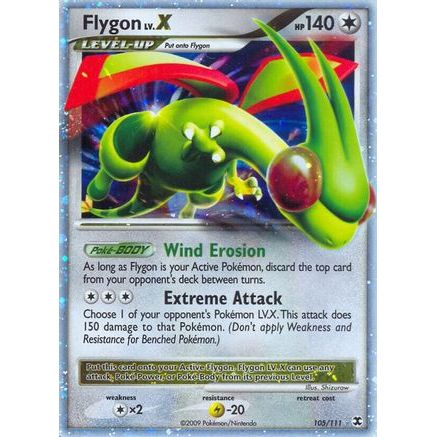 Flygon Lv.X 105/111 - Rising Rivals Holofoil