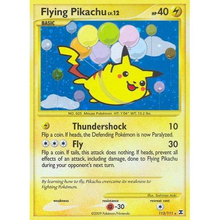 Flying Pikachu 113/111 - Rising Rivals Holofoil