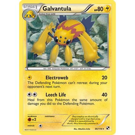 Galvantula 46/114 - Black and White Reverse Holofoil