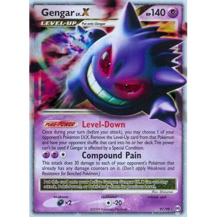 Gengar Lv.X 97/99 - Arceus Holofoil