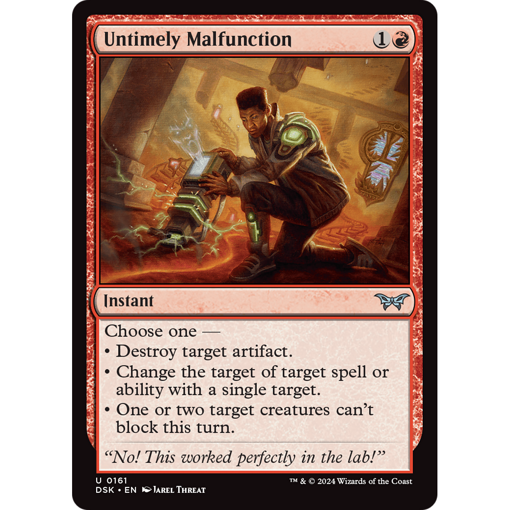 Untimely Malfunction (DSK-161) - Duskmourn: House of Horror