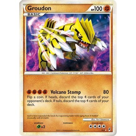 Groudon (Shiny) SL4/95 - Call of Legends Holofoil